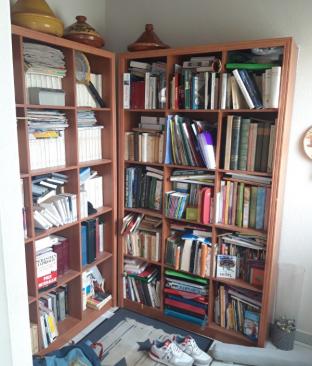 Révéler une entrée : une bibliothèque épurée qui respire la clarté